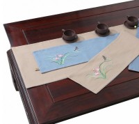 SKTR006 custom-made tea tablecloth style making embroidery tablecloth style custom tablecloth style tablecloth towel conference tablecloth hotel tablecloth tablecloth factory tablecloth price detail view-27